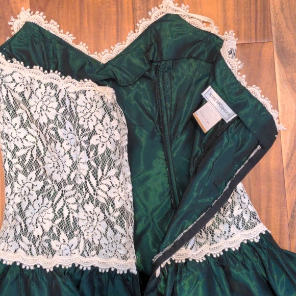 Vintage Scott McClintock strapless lace prom dress - Picture 8 of 10